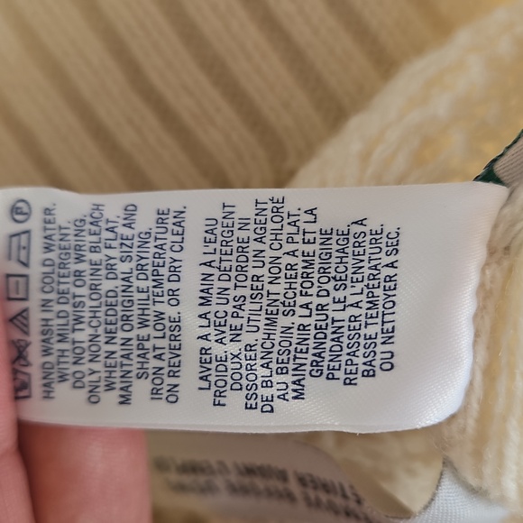 HUDSON'S BAY: NWT Stripes Lambwool Blend Crewneck Sweater - Picture 6 of 8